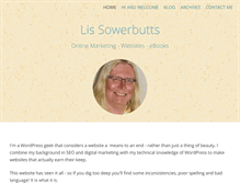 Tablet Screenshot of lissowerbutts.com